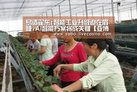 易造翟东:智能工业升级迫在眉睫,AI智能方案将成关键【亚博下载】(图2) 亚博下载